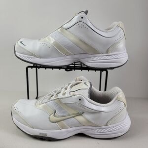 Nike Steady VII 395863-101 White Fashion Shoes Leather Sz 6.5